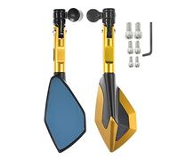 For YZF R15 V1-V2 V3 MT-15 MT-125 2012-2018 2019 2016 Rearview Mirrors Universal Motorcycle 10mm CNC Mirror Accessories(Gold)