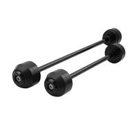 For YZF R6 YZF-R6 2008 2009 2010 2011 2012 2013 Front Rear Wheel Slider Fork Axle Crash Protector Swing Arm Pad(Black)