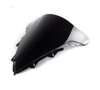 For YZFR1 For YZF-R1 For YZF R1 2009-2014 Motorcycle Windshield Windscreen Double Bubble Wind Shield Screen Motorcycle Windshield(Black)