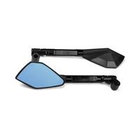 For YZFR3 For YZF-R3 2015 2016 2017 2018 2019 2020 Motorcycle Handlebar Adjustable Rearview Mirror Blue Anti-glare Glass Motorcycle Mirrors(Black)