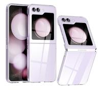 for Z Flip 6 Case, Clear Shockproof Compatible with Samsung Galaxy Zflip6 Phone Cover, Slim Thin Protective Cases for Flip6 5G Phone-Transparent