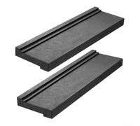 for z-type Tapping Block 2Pcs Laminate Flooring Installation Kit - Ultra-Thin Edge Vinyl Floor Laying Tool for Parquet Engineered Wood - Long-Lasting PP Spacer Wedge Alternative for Tight Spaces 200mm