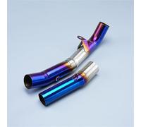 For Z1000 2007 2008 2009 Escape Slip-on Motorcycle Exhaust Muffler Middle Link Pipe Accessories(Style 2)