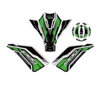 FGRggds For Z1000SX Z 1000SX For Ninja 1000 SX 2017-2024 3D Fuel Tank Pad Sticker Set Gas Oil Protection Decals Waterproof Motorcycle Stickers(Green A1)