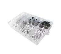 For Z250 Z300 Z400 Z650 Z750 Z800 Z900 Z900RS Z1000 Z1000SX Motorcycle Nut Bolts Set Screw Countersunk Bolts Motorbike Body Work For Bolt Kit Motorcycle Bolt(Silver)