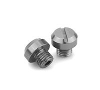 For Z400 Z650 Z750 Z800 Z900 Z1000 3pcs Motorcycle M10*1.25 CNC Mirrors Hole Plug Screws Caps Cover Bolts(Titanium)
