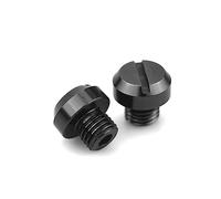 For Z400 Z650 Z750 Z800 Z900 Z1000 3pcs Motorcycle M10*1.25 CNC Mirrors Hole Plug Screws Caps Cover Bolts(Black)