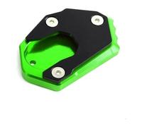 For Z650 For Z900RS 2017-2021 Kickstand Plate Extension Side Stand Support Aluminum Pad Enlarger Motorcycle Motorcycle Stand Pad Plate(Green)