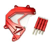 For Z750 Z800 2013 2014 2015 2016 | Chain Protector Motorcycle Front Sprocket Panel Left Engine Guard Chain Cover MTVTFECEWG(Red)