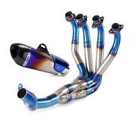 For Z900 2017 2018 2019 2020-2022 Motorcycle Full Systems Exhaust Pipe Connect Header Link Pipe BLNETU(Blue)