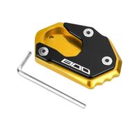 For Z900 RS Z650 Z800 Z1000 R SX For Ninja 650 1000sx CNC Motorcycle Kickstand Pad Foot Side Stand Extension Reduces the risk of tilting(800-Gold)