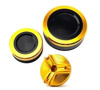 For Z900RS Z900SE 2017-2025 CNC Motorcycle Rear Front Brake Fluid Reservior Cover Oil Filler Cap(3PCS-Gold)