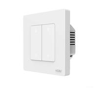 For Zigbee 3 0 Smart Dimmer Switch with App and Voice Control, Supports Scheduling, Power Outage Memory, Compatible with Multi Gang Setup for Home Lighting (white 2 Gang)