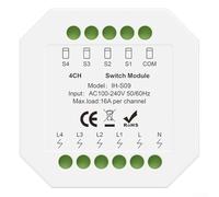 For Zigbee 3.0 Smart Relay Module - 16A Load Capacity Switch Module For Tuya App - Remote Control AC100-240V Input - Wireless Relay Controller For Alexa For Google (Zig-bee 4 on)