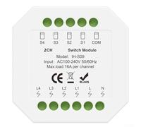 For Zigbee 3.0 Smart Relay Module - 16A Load Capacity Switch Module For Tuya App - Remote Control AC100-240V Input - Wireless Relay Controller For Alexa For Google (Zig-bee 2 on)