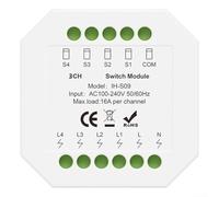 For Zigbee 3.0 Smart Relay Module | 16A Load Capacity Switch Module For Tuya | Remote Control AC100-240V Input | Wireless Relay Controller For Alexa For Google (Zig-bee 3 on)