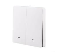 For ZigBee 3.0 Wireless Smart-Scene Switch Compatible with Tuya-Smart-Life App, Battery Powered Wall Mount Sticker Control for Home Lighting, Reading or Movie Modes, Includes CR2430 Battery(1gang)
