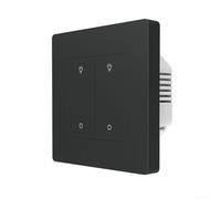 For Zigbee Compatible Smart Dimmer Switch for Lighting Management via APP and Voice Assistants (grey 2 Gang)