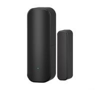 For Zigbee Door And Window Sensor For Security Alarm System With One Button Arm/Disarm, Remote Mobile Control, And Offline Notifications(Black)