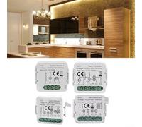 For ZigBee Smart Light Switch Module for Tuya Ecosystem, 200-240V AC, No Neutral Conductor Needed for Existing Wiring (3CH)