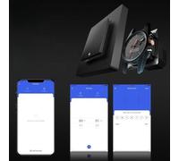 For ZigBee Smart Light Switch Wall Touch Control with Star Backlight Effect Compatible with Tuya and MOES, White or Black(1 Gang Black)