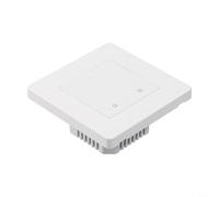 For ZigBee Smart Light Switch Wall Touch Control with Star Backlight Effect Compatible with Tuya and MOES, White or Black(2 Gang White)