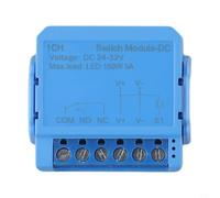 For ZigBee Smart Switch Module for Tuya with DC 24 32V and AC 100 240V Support Dry Contact Breaker Compatible with and Control (ZigBee-DC32V)