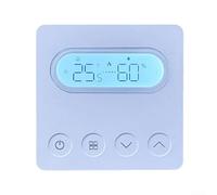 for zigbee Smart Temperature Controller Wall Mounted Thermostat for Boiler Heating - Digital Touch Screen PC+ABS 5-45C Black White(White)