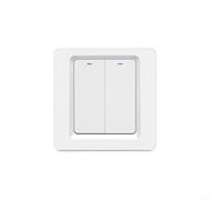 For ZigBee Supported Smart Light Switch 600W 86 Type 1-2-3 Gang Wall Panel With Remote Control And Timer Options(2 gang)