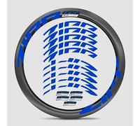 for Zipp Firecrest 303 Road Bike Carbon Wheel Decal Kit | Vivid Colors, Scratch-Resistant, Precision-Cut, UV-Protected (Blue + Style 4)