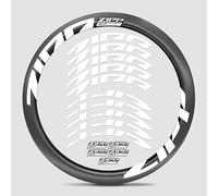 for Zipp Firecrest 303 Road Bike Carbon Wheel Decal Kit | Vivid Colors, Scratch-Resistant, Precision-Cut, UV-Protected (White + Style 1)