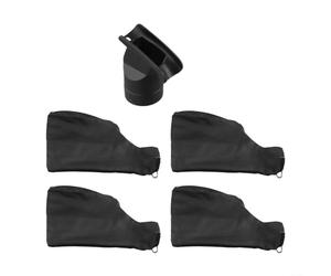 For Zippered Planer Dust Bags for Miter Saw For 255, 4 Pack for Effective Dust Management and Easy Cleanup (A)