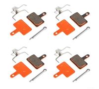 For ZOOM For M315 M355 M395 Hydraulic Brake Pads Constructed from Multi-Metal Composite for Stable Friction and Reduced Fade (4PC orange color)