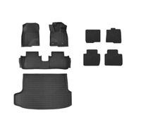 For ZR-V 2023-2025 TPE Floor Mats Trunk Mats All Weather Front Rear Cargo Liner Mat Waterproof Anti-Slip Foot Pads WEFOLCC(Double mats 8PCS)