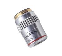 For ZTBH Microscope Accessory Kit with 4x Plan Achromatic Objective Lens, Silver Optical Glass, RMS Thread for Plan Microscope