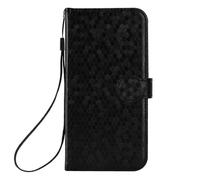 for ZTE Blade A75 4G Case, Crystal Shiny Flip Premium PU Leather Phone Cover Shockproof Wallet RFID Blocking Credit Card Slots Magnet Clasp Kickstand for ZTE Blade A75 4G black