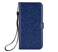 for ZTE Blade A75 4G Case with Card Holder, Crystal Shiny Leather Magnetic Back Flip Case Wallet Cover for Women Girls, Protective Phone Case for ZTE Blade A75 4G blue