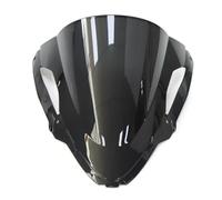 For ZX6R 2024 Motorcycle Front Windshield Windscreen Baffle Wind Deflectors Motorbike Deflector Upgrade Accessories Replacement Motorcycle Windshield(Black)