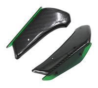 For ZX6R For ZX6R 2016-2019 Fairing Motorcycle Parts Aerodynamic Wing Kit Fixed Winglet Fairing Wing Side Cowling Side Fairing(Green 01)