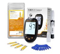 FORA 6 Bluetooth Total Cholesterol Test Kit | Home Cholesterol Monitor with 10 Test Strips