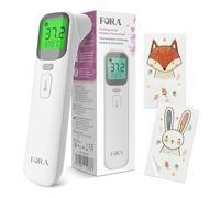 FORA Forehead Thermometer Baby - Infrared Ear and Forehead Thermometer, Silent Mode, Memory Function - Hygienic, Fast, and Compact for Kids, Toddlers, and Family Use