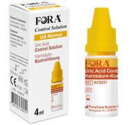 FORA Uric Acid Control Solution 4 ml - Meter & Test Strip Check
