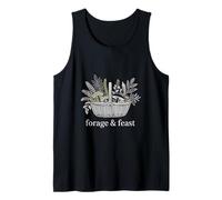 Forage and Feast Mushroom Basket Nature Lover Tank Top