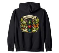 Forager Field Journal Nature Art Zip Hoodie