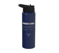 Foragers Ethics Sustainable Foraging Forest Conservation Stainless Steel Insulated Water Bottle