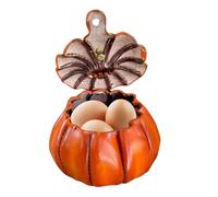 Foraging Bag, Stones Collection Bag, Pumpkin Design, Faux Leather Holder for Collecting, Camping, Outdoor, Egg Collecting, Acorns Collecting, Harvest