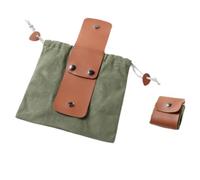 Foraging Bag, Waxed Canvas Foraging Pouch, Hunting Belt Bag,Foldable Pouch with Drawstring,for Outdoor Camping Hiking