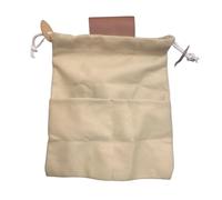 Foraging Bag - Waxed Canvas Foraging Pouch | Plant Collecting Pouch, Wild Herbs Carrier, Polyester Bushcraft Belt Storage with Drawstring, Portable Bushcraft Mushroom Hunting For Travel Camping, Khaki