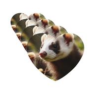 Foraging ferret Car Air Fresheners Cards 4 Pcs Hanging Fragrance Scented Cards Long-Lasting Car Aromatherapy Tablets for Wardrobe Bathroom Car Interior Mirror Pendant Gifts