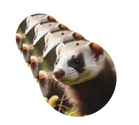 Foraging ferret Car Air Fresheners Cards 4 Pcs Hanging Fragrance Scented Cards Long-Lasting Car Aromatherapy Tablets for Wardrobe Bathroom Car Interior Mirror Pendant Gifts